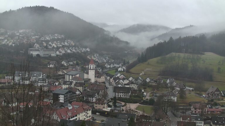 Dieses Bild zeigt eine Webcam-Aufnahme von Ottenhöfen, aufgenommen am Donnerstag, den 29.01.2026 um 10:50 Uhr