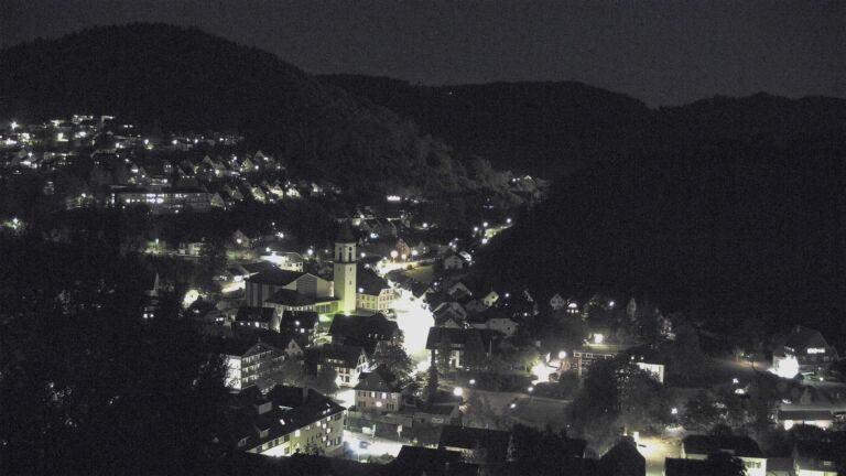Dieses Bild zeigt eine Webcam-Aufnahme von Ottenhöfen, aufgenommen am Dienstag, den 06.10.2026 um 20:00 Uhr