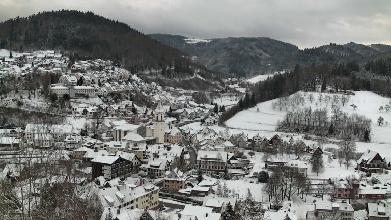 Dieses Bild zeigt eine Webcam-Aufnahme von Ottenhöfen, aufgenommen am Samstag, den 03.01.2026 um 09:40 Uhr