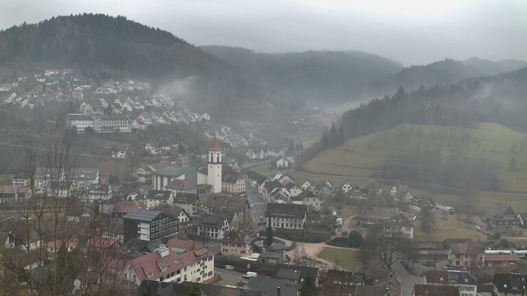 Dieses Bild zeigt eine Webcam-Aufnahme von Ottenhöfen, aufgenommen am Freitag, den 06.02.2026 um 12:00 Uhr