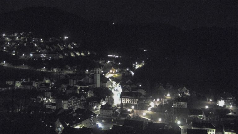 Dieses Bild zeigt eine Webcam-Aufnahme von Ottenhöfen, aufgenommen am Samstag, den 07.02.2026 um 01:30 Uhr