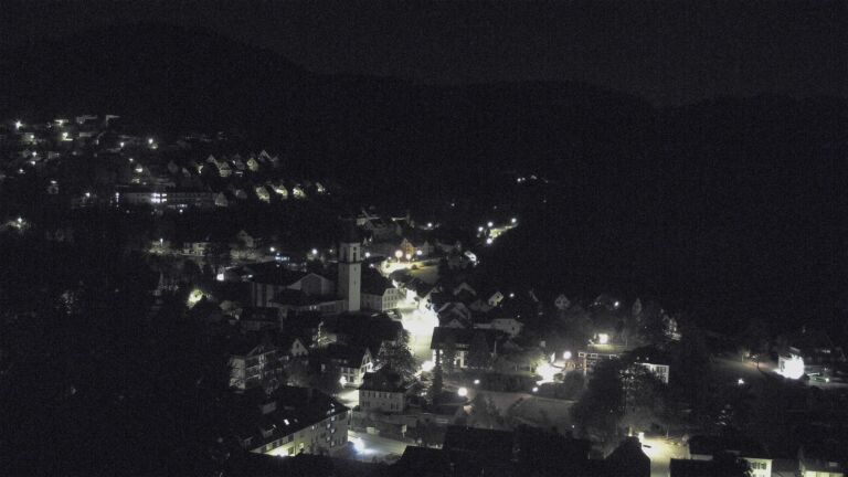 Dieses Bild zeigt eine Webcam-Aufnahme von Ottenhöfen, aufgenommen am Dienstag, den 13.10.2026 um 01:30 Uhr