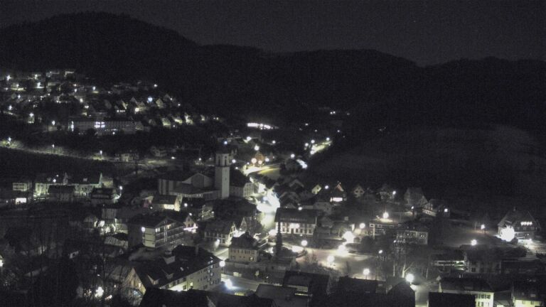 Dieses Bild zeigt eine Webcam-Aufnahme von Ottenhöfen, aufgenommen am Montag, den 29.12.2025 um 00:30 Uhr