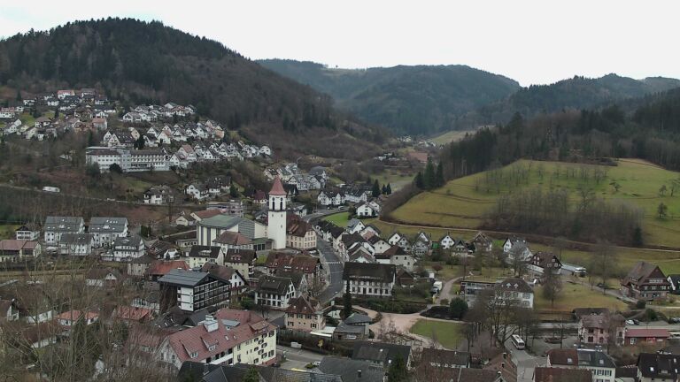 Dieses Bild zeigt eine Webcam-Aufnahme von Ottenhöfen, aufgenommen am Montag, den 09.02.2026 um 09:40 Uhr