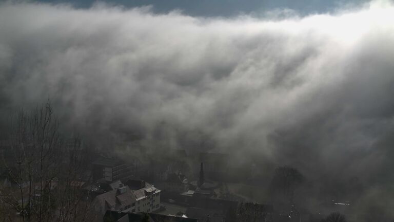 Dieses Bild zeigt eine Webcam-Aufnahme von Ottenhöfen, aufgenommen am Sonntag, den 08.02.2026 um 13:00 Uhr