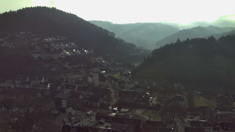 Dieses Bild zeigt eine Webcam-Aufnahme von Ottenhöfen, aufgenommen am Dienstag, den 23.12.2025 um 11:50 Uhr