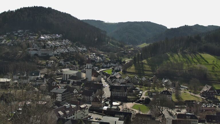 Dieses Bild zeigt eine Webcam-Aufnahme von Ottenhöfen, aufgenommen am Freitag, den 27.02.2026 um 11:50 Uhr