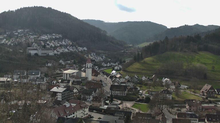 Dieses Bild zeigt eine Webcam-Aufnahme von Ottenhöfen, aufgenommen am Samstag, den 28.02.2026 um 10:10 Uhr