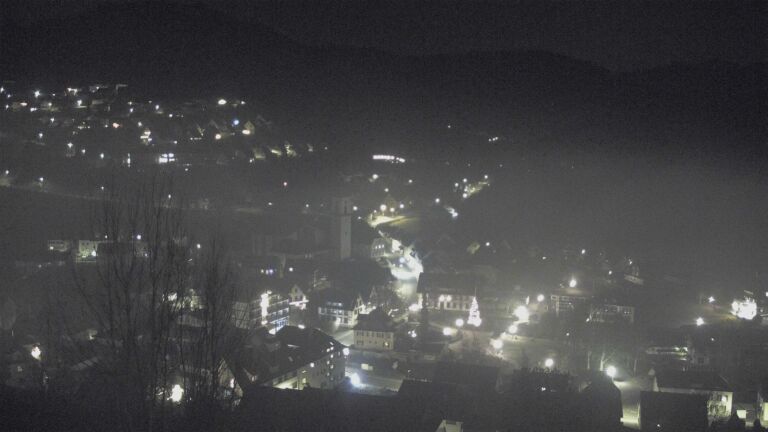 Dieses Bild zeigt eine Webcam-Aufnahme von Ottenhöfen, aufgenommen am Dienstag, den 16.12.2025 um 23:30 Uhr