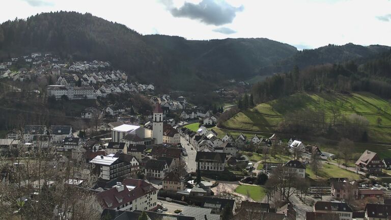 Dieses Bild zeigt eine Webcam-Aufnahme von Ottenhöfen, aufgenommen am Sonntag, den 01.03.2026 um 10:40 Uhr