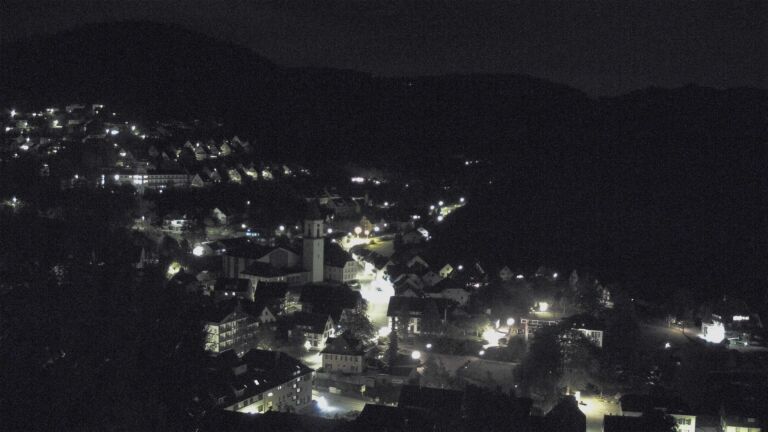 Dieses Bild zeigt eine Webcam-Aufnahme von Ottenhöfen, aufgenommen am Donnerstag, den 15.10.2026 um 23:30 Uhr