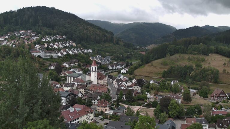 Dieses Bild zeigt eine Webcam-Aufnahme von Ottenhöfen, aufgenommen am Samstag, den 22.08.2026 um 11:50 Uhr