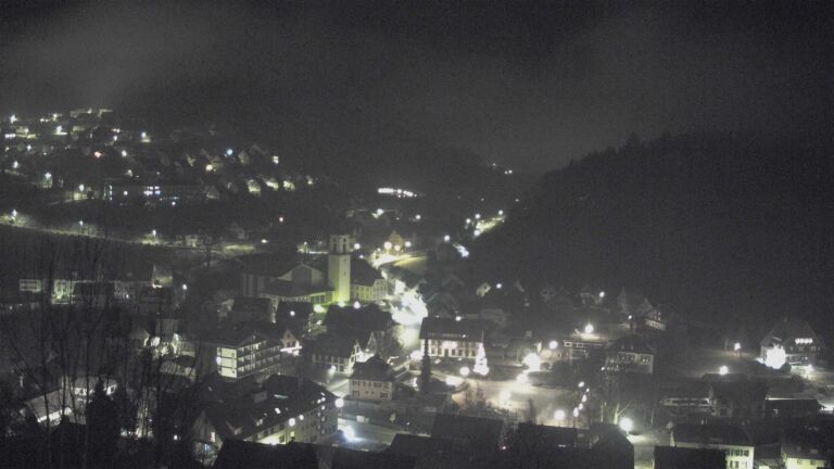 Dieses Bild zeigt eine Webcam-Aufnahme von Ottenhöfen, aufgenommen am Samstag, den 27.12.2025 um 05:30 Uhr