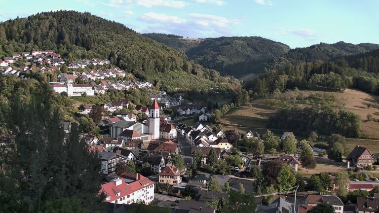 Dieses Bild zeigt eine Webcam-Aufnahme von Ottenhöfen, aufgenommen am Freitag, den 07.08.2026 um 19:30 Uhr