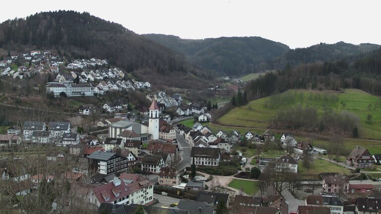 Dieses Bild zeigt eine Webcam-Aufnahme von Ottenhöfen, aufgenommen am Sonntag, den 01.03.2026 um 09:00 Uhr