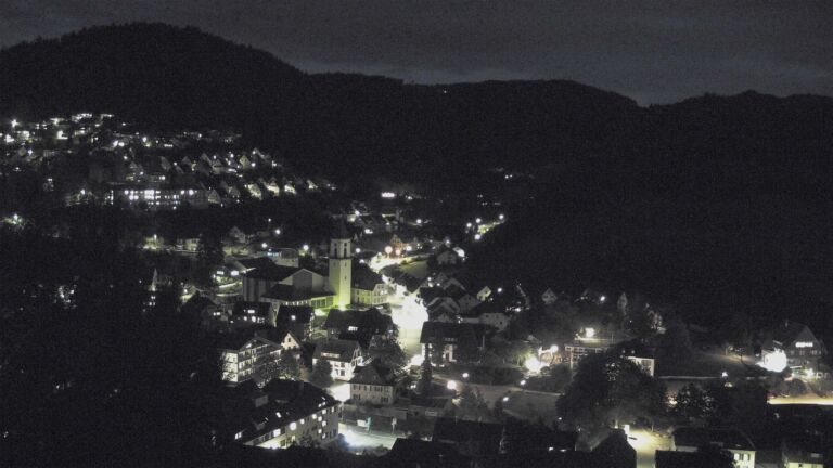 Dieses Bild zeigt eine Webcam-Aufnahme von Ottenhöfen, aufgenommen am Donnerstag, den 03.09.2026 um 21:00 Uhr