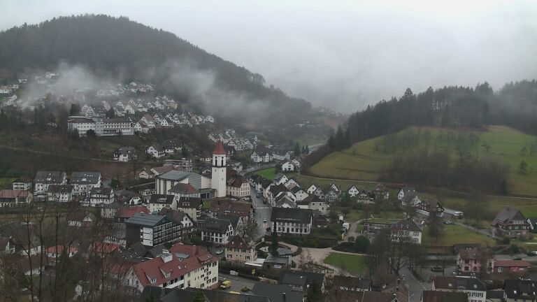 Dieses Bild zeigt eine Webcam-Aufnahme von Ottenhöfen, aufgenommen am Dienstag, den 24.02.2026 um 16:30 Uhr