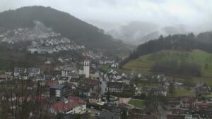 Dieses Bild zeigt eine Webcam-Aufnahme von Ottenhöfen, aufgenommen am Dienstag, den 24.02.2026 um 12:00 Uhr