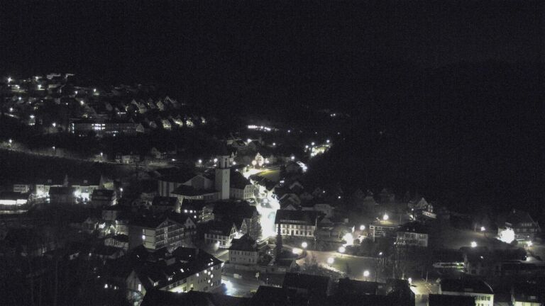 Dieses Bild zeigt eine Webcam-Aufnahme von Ottenhöfen, aufgenommen am Dienstag, den 17.02.2026 um 01:00 Uhr