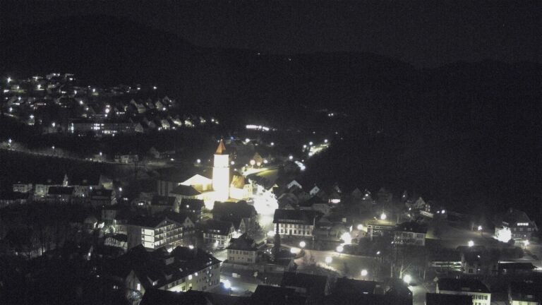 Dieses Bild zeigt eine Webcam-Aufnahme von Ottenhöfen, aufgenommen am Samstag, den 07.02.2026 um 22:30 Uhr
