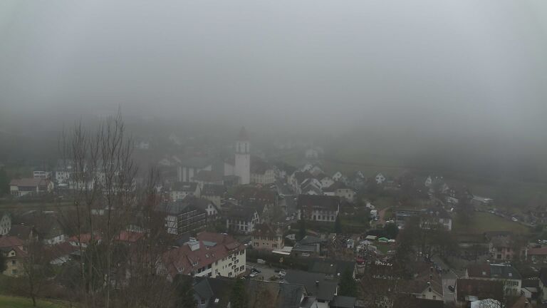 Dieses Bild zeigt eine Webcam-Aufnahme von Ottenhöfen, aufgenommen am Sonntag, den 14.12.2025 um 15:00 Uhr