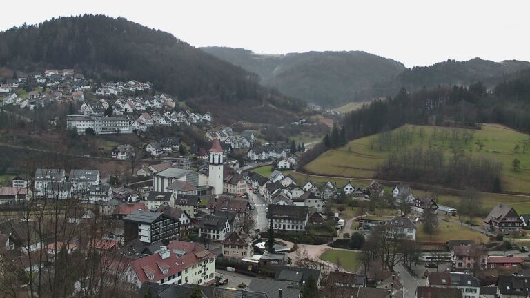 Dieses Bild zeigt eine Webcam-Aufnahme von Ottenhöfen, aufgenommen am Samstag, den 07.02.2026 um 08:00 Uhr