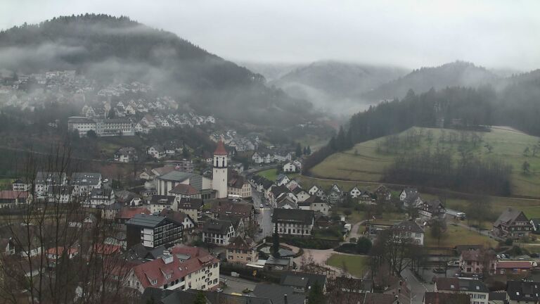 Dieses Bild zeigt eine Webcam-Aufnahme von Ottenhöfen, aufgenommen am Donnerstag, den 29.01.2026 um 09:40 Uhr