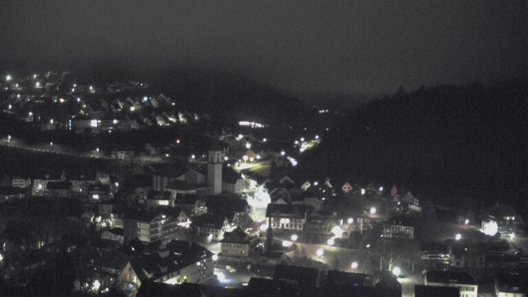 Dieses Bild zeigt eine Webcam-Aufnahme von Ottenhöfen, aufgenommen am Dienstag, den 23.12.2025 um 00:30 Uhr