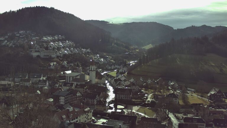 Dieses Bild zeigt eine Webcam-Aufnahme von Ottenhöfen, aufgenommen am Dienstag, den 27.01.2026 um 11:40 Uhr