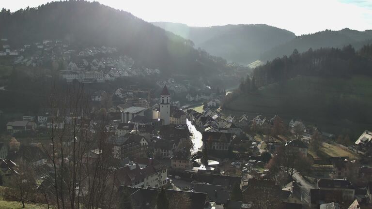 Dieses Bild zeigt eine Webcam-Aufnahme von Ottenhöfen, aufgenommen am Freitag, den 12.12.2025 um 10:50 Uhr