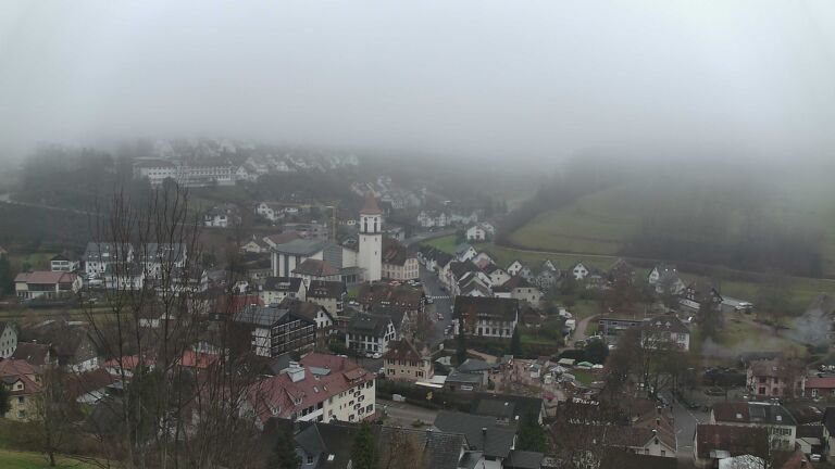 Dieses Bild zeigt eine Webcam-Aufnahme von Ottenhöfen, aufgenommen am Sonntag, den 14.12.2025 um 11:00 Uhr