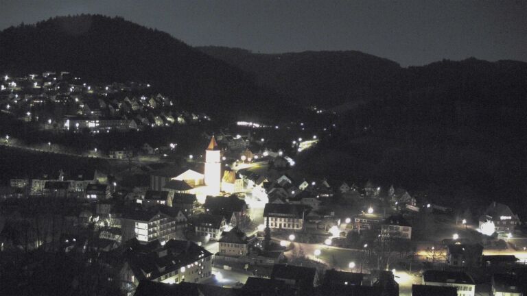 Dieses Bild zeigt eine Webcam-Aufnahme von Ottenhöfen, aufgenommen am Mittwoch, den 04.03.2026 um 22:00 Uhr