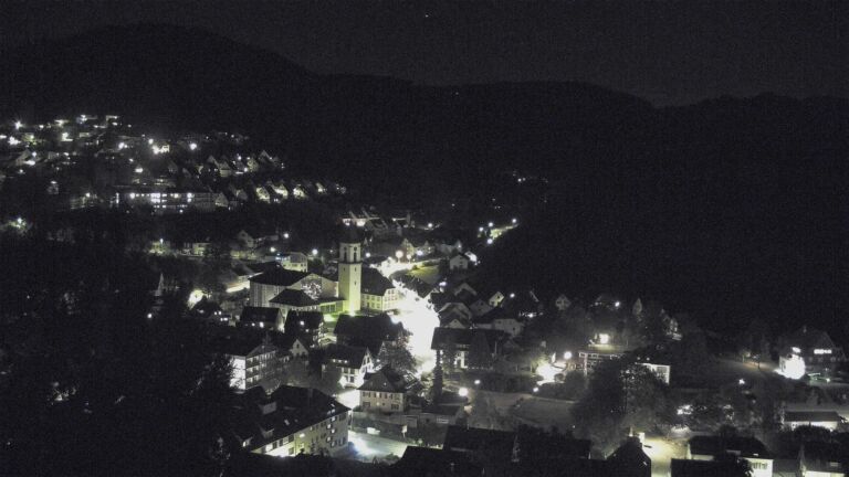 Dieses Bild zeigt eine Webcam-Aufnahme von Ottenhöfen, aufgenommen am Mittwoch, den 14.10.2026 um 21:30 Uhr