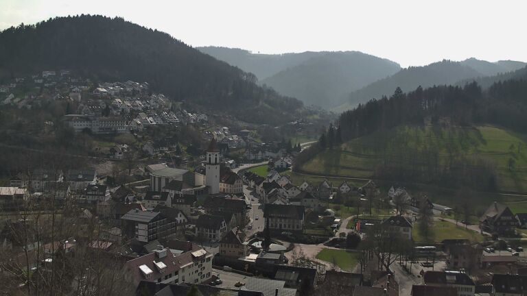 Dieses Bild zeigt eine Webcam-Aufnahme von Ottenhöfen, aufgenommen am Montag, den 09.03.2026 um 12:10 Uhr