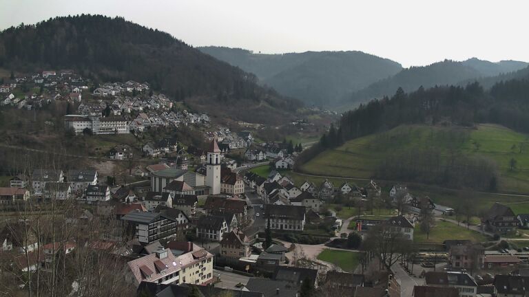 Dieses Bild zeigt eine Webcam-Aufnahme von Ottenhöfen, aufgenommen am Freitag, den 06.03.2026 um 14:40 Uhr