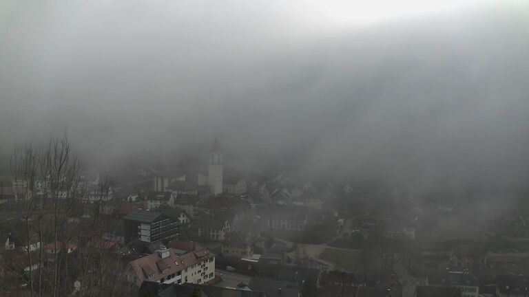 Dieses Bild zeigt eine Webcam-Aufnahme von Ottenhöfen, aufgenommen am Sonntag, den 08.02.2026 um 15:10 Uhr