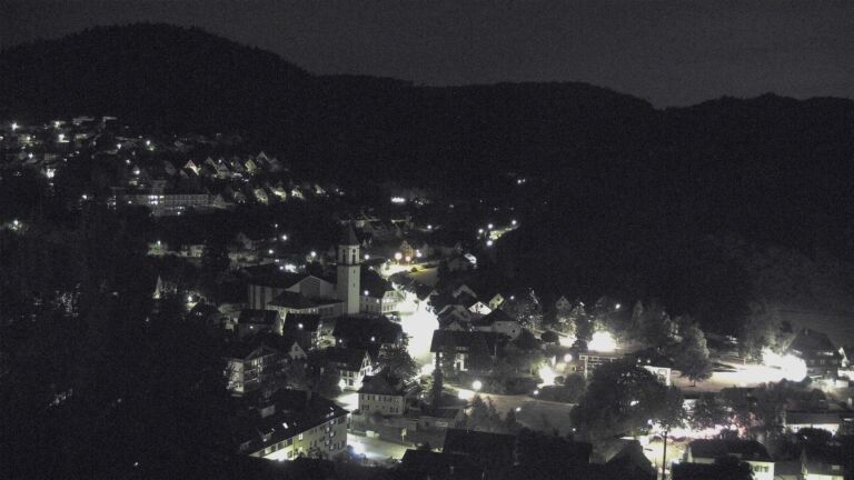 Dieses Bild zeigt eine Webcam-Aufnahme von Ottenhöfen, aufgenommen am Samstag, den 25.07.2026 um 00:00 Uhr