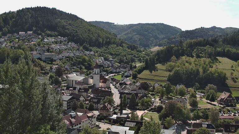 Dieses Bild zeigt eine Webcam-Aufnahme von Ottenhöfen, aufgenommen am Samstag, den 12.09.2026 um 12:40 Uhr