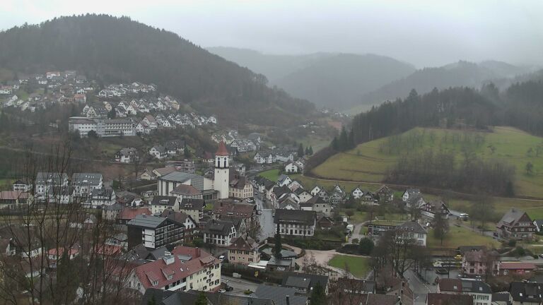 Dieses Bild zeigt eine Webcam-Aufnahme von Ottenhöfen, aufgenommen am Samstag, den 21.02.2026 um 10:20 Uhr