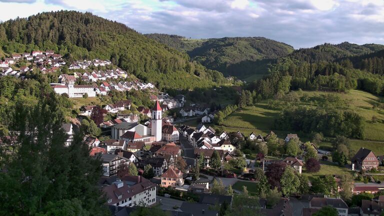Dieses Bild zeigt eine Webcam-Aufnahme von Ottenhöfen, aufgenommen am Sonntag, den 17.05.2026 um 19:50 Uhr
