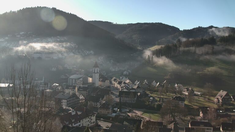 Dieses Bild zeigt eine Webcam-Aufnahme von Ottenhöfen, aufgenommen am Mittwoch, den 25.02.2026 um 09:20 Uhr