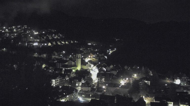 Dieses Bild zeigt eine Webcam-Aufnahme von Ottenhöfen, aufgenommen am Donnerstag, den 08.10.2026 um 22:00 Uhr