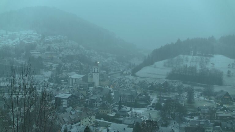 Dieses Bild zeigt eine Webcam-Aufnahme von Ottenhöfen, aufgenommen am Samstag, den 10.01.2026 um 08:20 Uhr