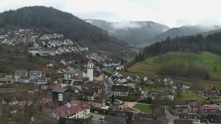 Dieses Bild zeigt eine Webcam-Aufnahme von Ottenhöfen, aufgenommen am Sonntag, den 15.03.2026 um 09:10 Uhr