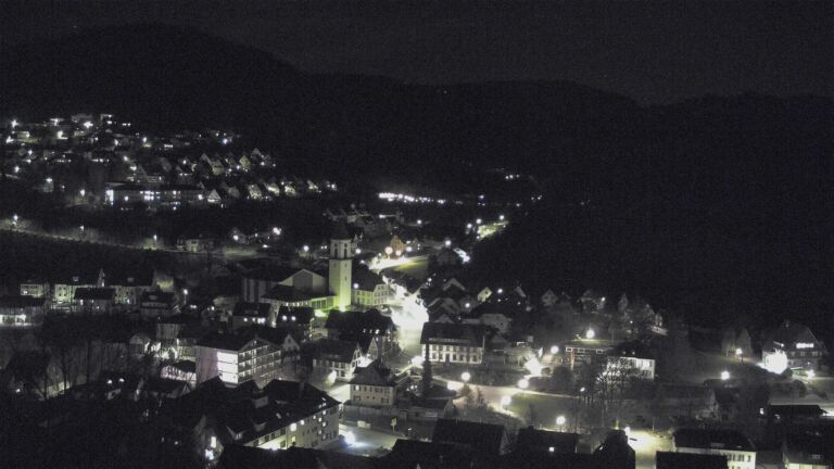 Dieses Bild zeigt eine Webcam-Aufnahme von Ottenhöfen, aufgenommen am Mittwoch, den 08.04.2026 um 22:00 Uhr