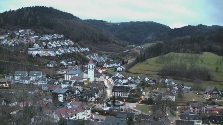Dieses Bild zeigt eine Webcam-Aufnahme von Ottenhöfen, aufgenommen am Mittwoch, den 11.02.2026 um 07:30 Uhr
