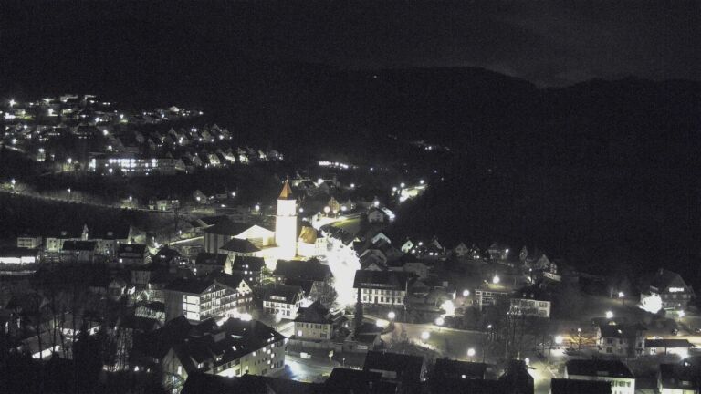 Dieses Bild zeigt eine Webcam-Aufnahme von Ottenhöfen, aufgenommen am Montag, den 16.02.2026 um 20:30 Uhr