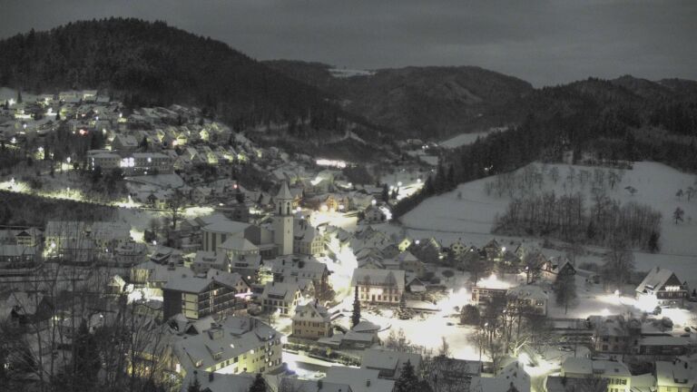 Dieses Bild zeigt eine Webcam-Aufnahme von Ottenhöfen, aufgenommen am Sonntag, den 04.01.2026 um 02:30 Uhr