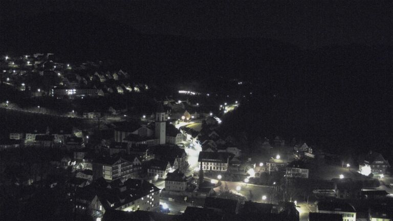 Dieses Bild zeigt eine Webcam-Aufnahme von Ottenhöfen, aufgenommen am Mittwoch, den 25.02.2026 um 03:30 Uhr
