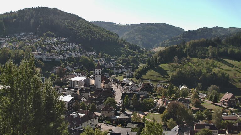 Dieses Bild zeigt eine Webcam-Aufnahme von Ottenhöfen, aufgenommen am Samstag, den 26.09.2026 um 11:10 Uhr
